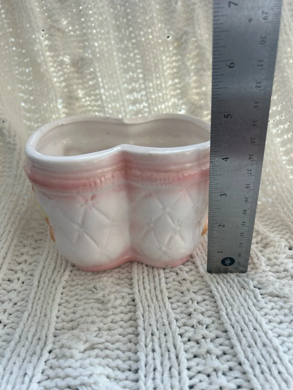 Vintage Baby Ceramic Bootie Planter